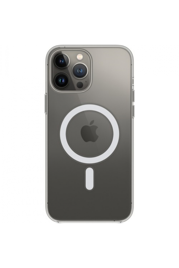 Apple iPhone 13 Pro Max Uyumlu Kılıf Magsafe Özellikli Şeffaf Kılıf