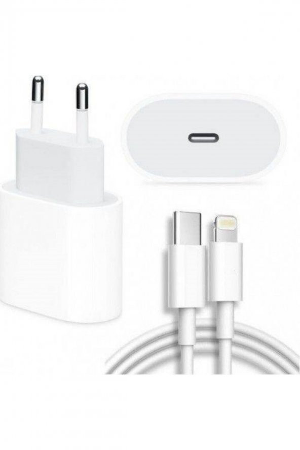 iPhone Tüm Serilerle Uyumlu Hızlı Şarj Aleti Kablo Adaptör Set iPhone 11 / 12 / 13 / Pro / Pro Max