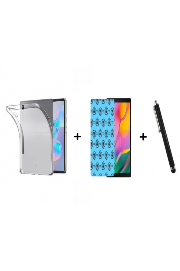 Lenovo Tab M10 TB-X605F Şeffaf Silikon Tablet Kılıfı Nano Ekran Koruma Dokunmatik Kalem