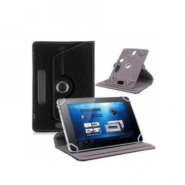 Casper Via S48 8" Uyumlu 3 lü Set Universal Tablet Kılıfı Nano Ekran Koruma ve Kalem - 2