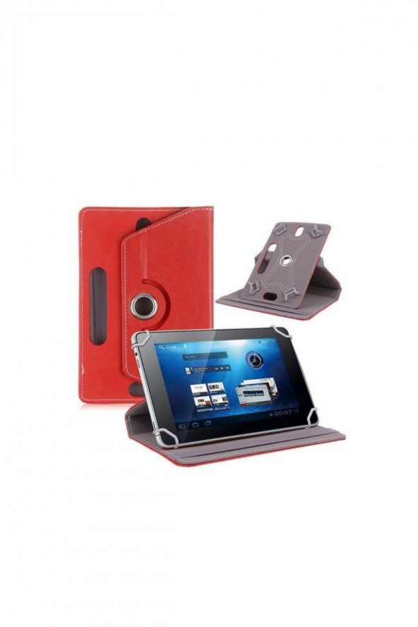 Hometech Alfa 10MB 10" Uyumlu 360°Dönebilen Kapaklı Standlı Universal Tablet Kılıfı
