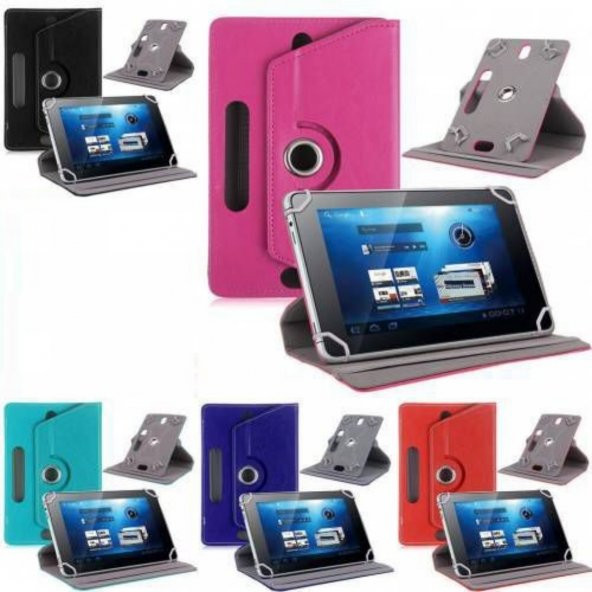 Piranha 8032 8" Uyumlu 360°Dönebilen Kapaklı Standlı Universal Tablet Kılıfı - Resim 3