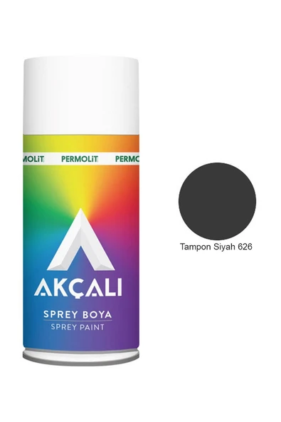AKÇALI 626 TAMPON SİYAH SPREY BOYA 400 ML ürün görseli 1