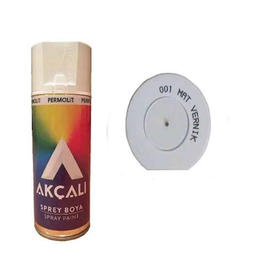 AKÇALI 001 MAT VERNİK SPREY BOYA 400 ML - 1