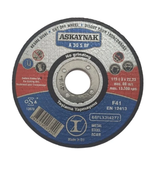 ASKAYNAK 115X3.0X22.23 METAL KESİCİ