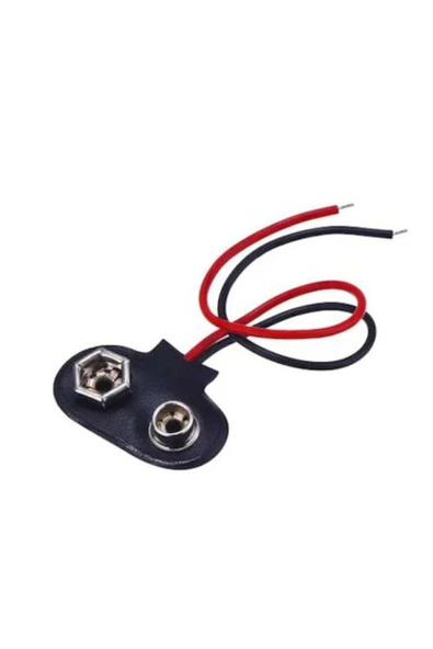 9V PİL BAŞLIĞI SOKETSİZ