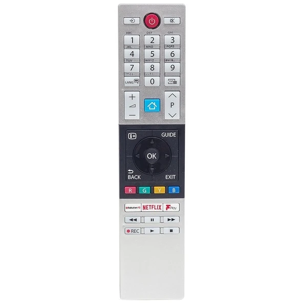 KYL9872 TOSHİBA CT-8533 SX8528 NETFLİX-PLAY-RAKUTEN TV TUŞLU LCD-LED TV KUMANDA - 1