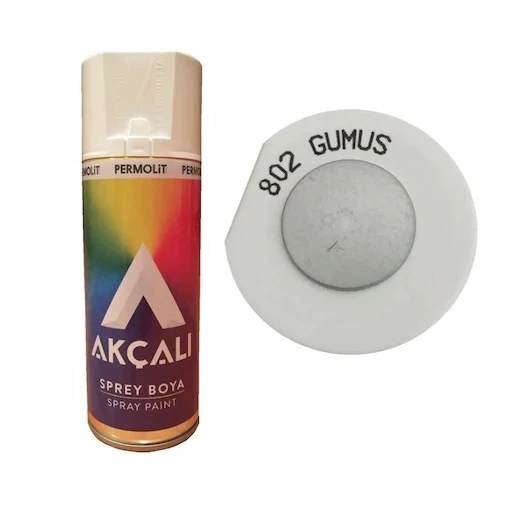 AKÇALI 802 GÜMÜŞ SPREY BOYA 400 ML ürün görseli 1