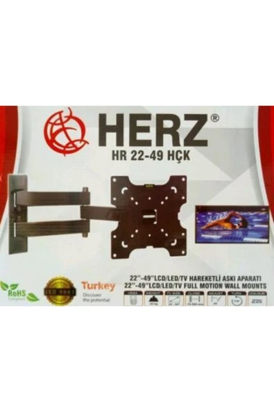 HERZ HR 22"-49" LCD HAREKETLİ ASKI APARATI HR 22-49 HÇK