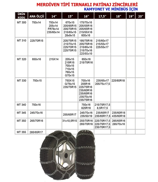 MT 220 YILDIZ PATİNAJ ZİNCİRİ/KAR ZİNCİRİ SERME - 6