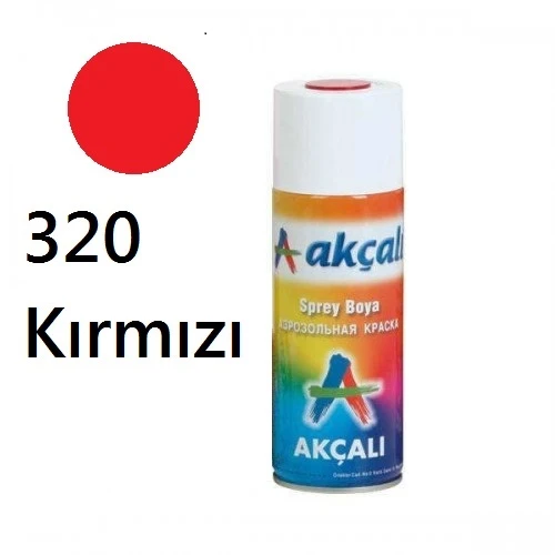 AKÇALI 320 KIRMIZI SPREY BOYA 400 ML ürün görseli 1