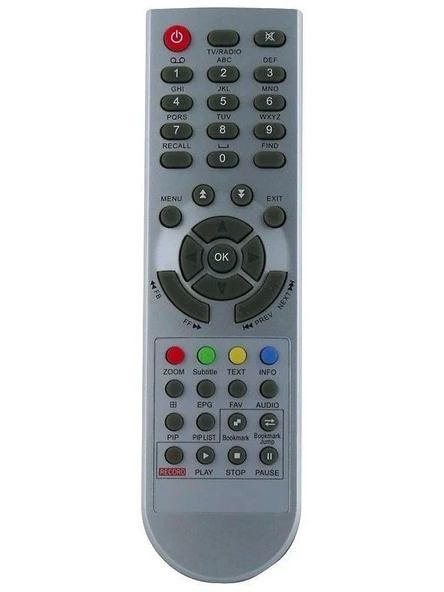 KR0074 MERSAT MS 2001 PVR USB SUNNY 13100-SILVERMAX SATURK-BENJAMIN AVMTECH KUMANDASI ürün görseli 1