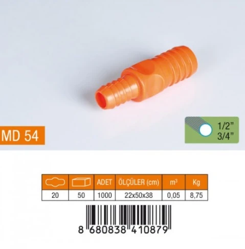 1/2-3/4" REDÜKSİYON HORTUM EKİ PLASTİK MD54