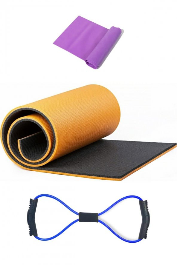8mm Pilates Matı Sekizgen Egzersiz Lastiği Ve Pilates Lastiği Seti Yoga Matı Egzersiz Minderi