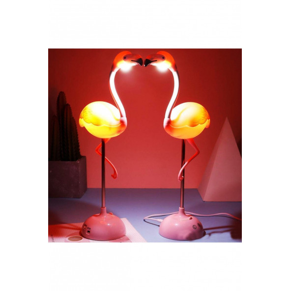 Lumenn Dokunmatik Flamingo Led Gece Lambası|Şarjlı Aydınlatma