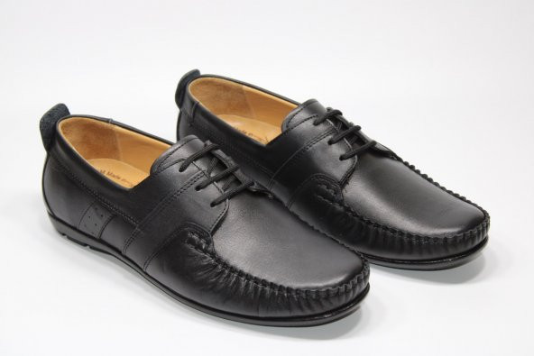 MND HAKİKİ DERİ ORTOPEDİK KAUÇUK DÜZ TABAN BAĞCIKLI ERKEK GÜNLÜK RAHAT YUMUŞAK AYAKKABI - 6