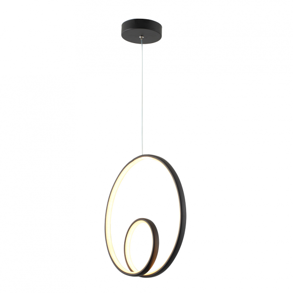 TT Aydınlatma TT004-SY  Göz Modeli Mat Siyah Led Avize - 2
