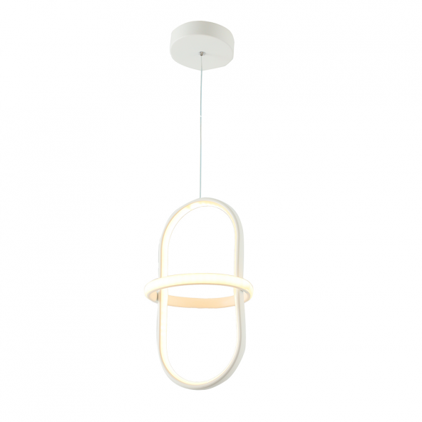 TT Aydınlatma TT006-1-BY  Minyon Modeli Tekli Mat Beyaz Led Avize - 2