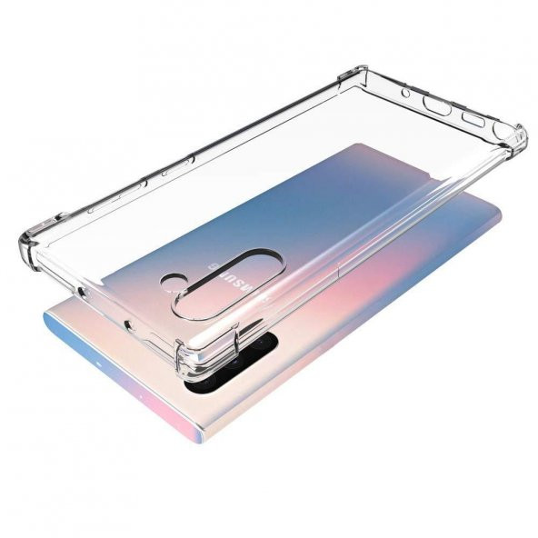 Samsung Galaxy Note 10 Kılıf Zore Antişok Silikon Kenar Korumalı - 5