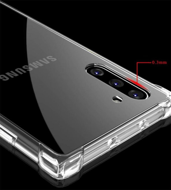 Samsung Galaxy Note 10 Kılıf Zore Antişok Silikon Kenar Korumalı - 6