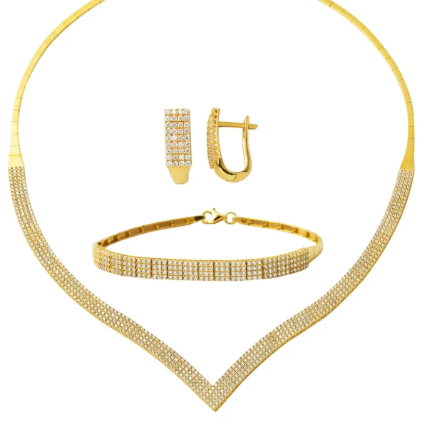 Çavuş 14 Ayar Altın Suyolu Takı Seti