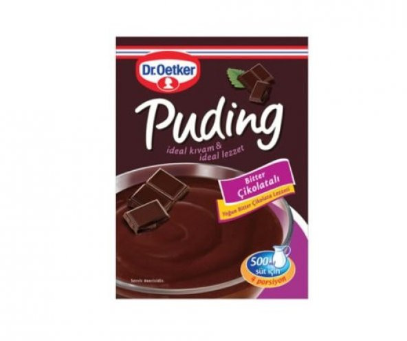 Dr. Oetker Puding Bitter Çikolatalı 111Gr x 24 Adet