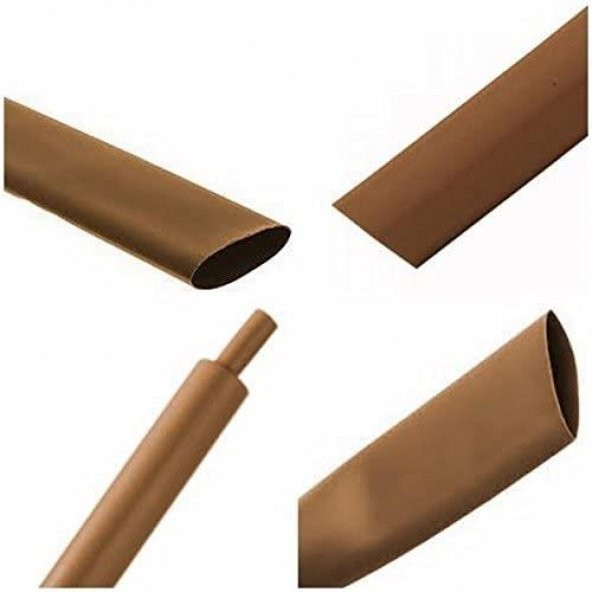 Isı ile 2/1 Daralan Makaron 6.4 mm - Kahverengi