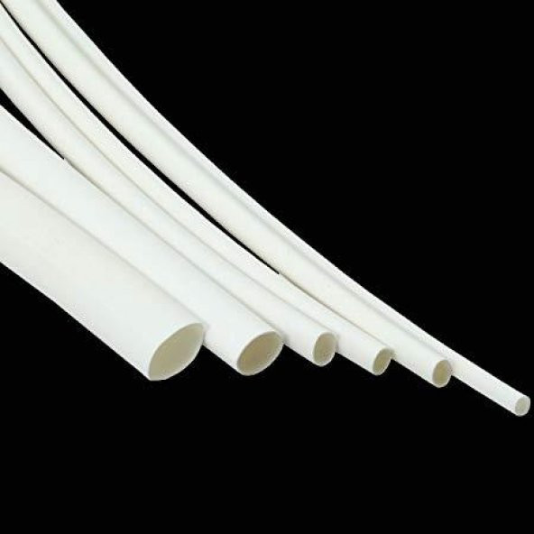 Isı ile 2/1 Daralan Makaron 3.2 mm - Beyaz
