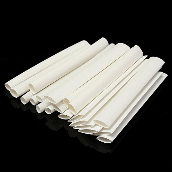 Isı ile 2/1 Daralan Makaron 3.2 mm - Beyaz - Resim 2