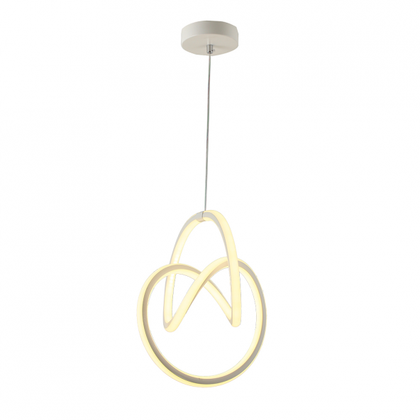 TT Aydınlatma TT013-BY  Düğüm Modeli Mat Beyaz Led Avize - 2
