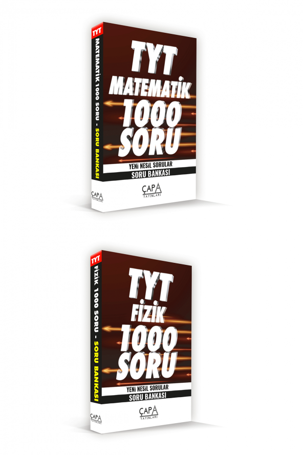 Çapa Yayınları Tyt Matematik & Fizik Soru Bankası Seti 2 Kitap