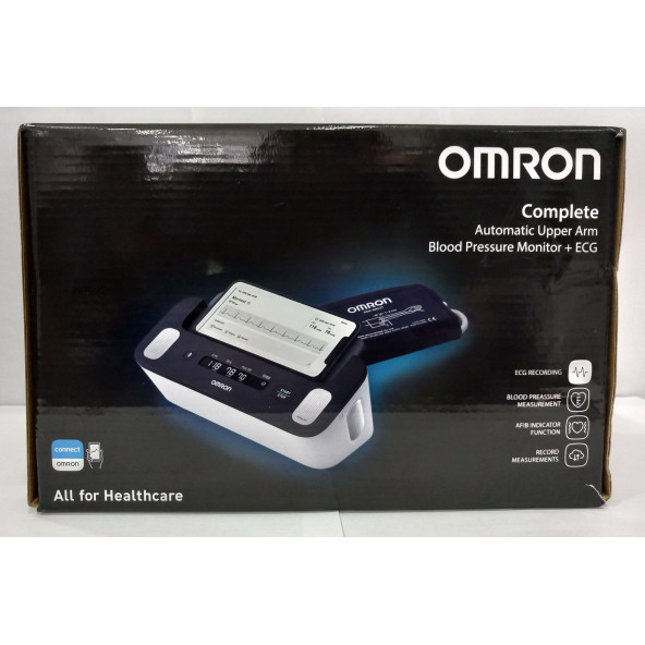 Omron Complete Otomatik Üst Kol Kan Basıncı Ölçüm Aleti + EKG - 7530T