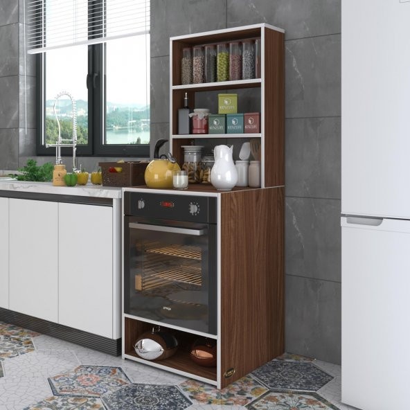 Kenzlife ankastre fırın dolabı canfeza cvz 165*60*56 mutfak raflı