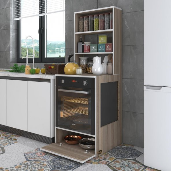 Kenzlife ankastre fırın dolabı hümeyra crd 165*60*56 mutfak kapaklı ürün görseli 1