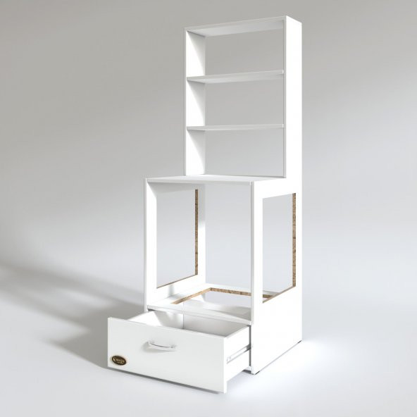 Kenzlife ankastre fırın dolabı gönül byz 165x60x56 mutfak çekmeceli - 3
