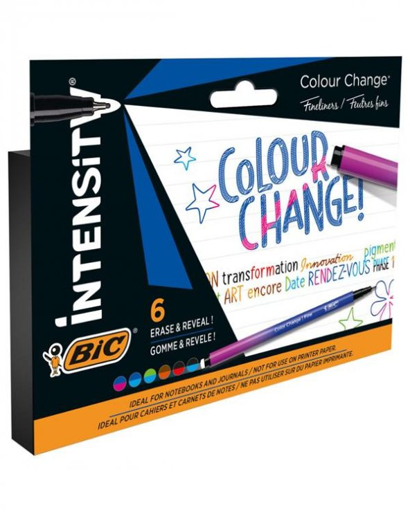 Bic İntensity Renk Değiştiren Keçe Uçlu Kalem 6 Renk