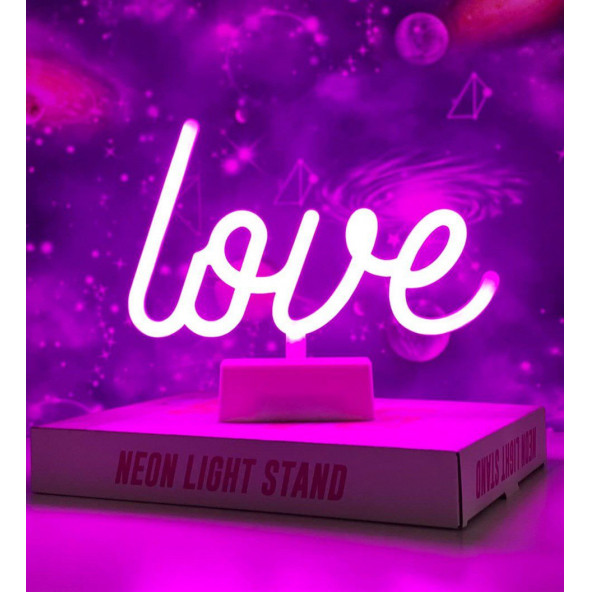 Lumenn Love Neon Led Gece Lambası-Dekorasyon Aydınlatma