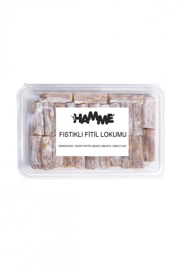 FISTIKLI FİTİLLİ LOKUM 500 GR