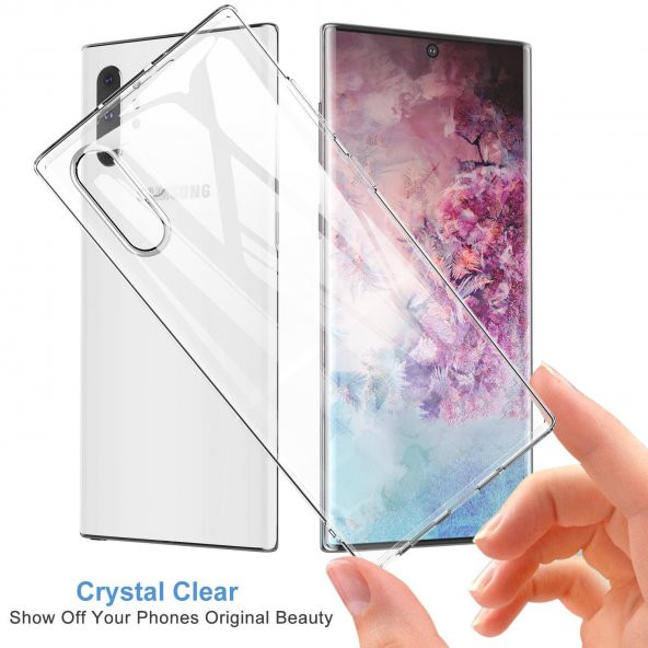 Samsung Galaxy Note 10 Plus Kılıf Zore İmax Şeffaf Silikon Kılıf - 2