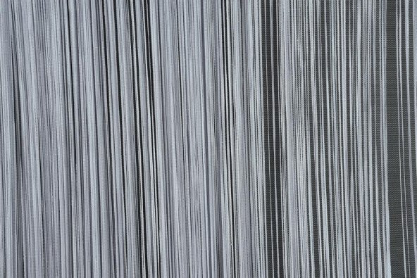 İP PERDE İNCE ZİNCİR GRİ RENK 300 x 280 CM - 4