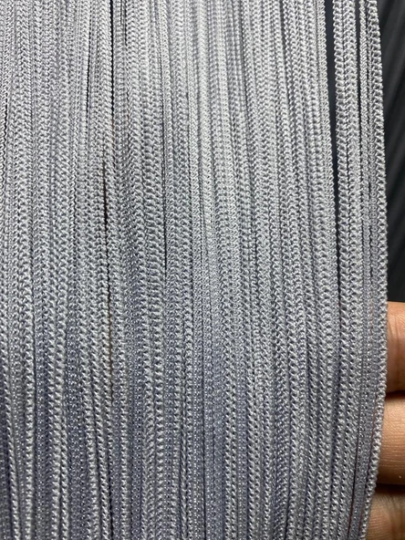İP PERDE İNCE ZİNCİR GRİ RENK 300 x 280 CM ürün görseli 1