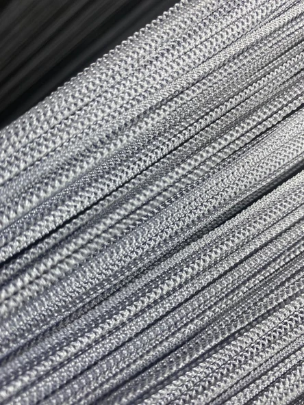 İP PERDE İNCE ZİNCİR GRİ RENK 300 x 280 CM - Resim 9