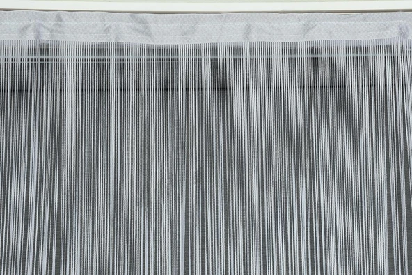 İP PERDE İNCE ZİNCİR GRİ RENK 300 x 280 CM - Resim 3