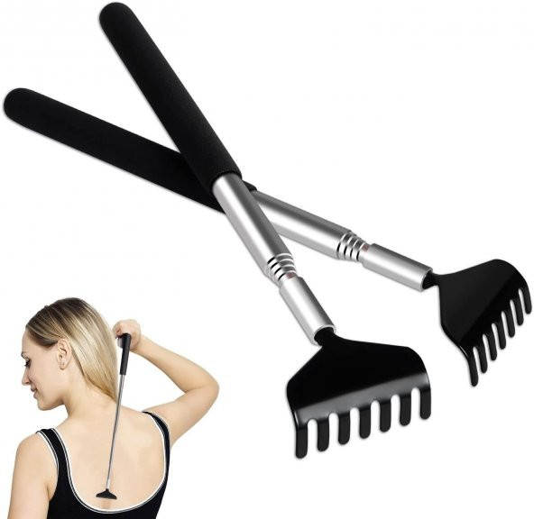 Teleskobik Sırt Kaşıyıcı Metal Kaşağı Kaşıma Aleti Sırt Kaşıma Aparatı - 5