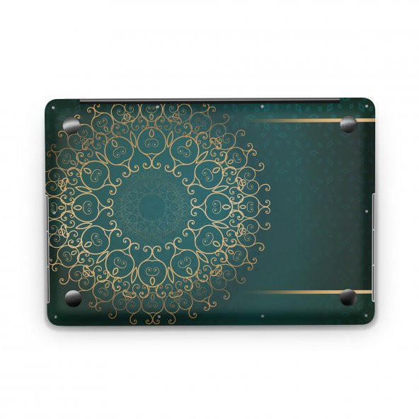 Sticker Master Golden Arabesque Arabis Style islamic For Apple MacBook Air 13 M1 2020 A2337 - Resim 3