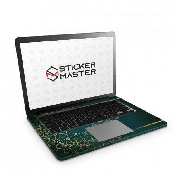 Sticker Master Golden Arabesque Arabis Style islamic Full Skin For Apple MacBook Air 11 inch 2011 - 2