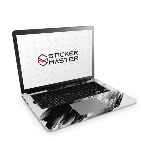 Sticker Master Black Stain Full Skin For Apple MacBook Air 13-Inch Retina 2018 A1932 - Resim 2