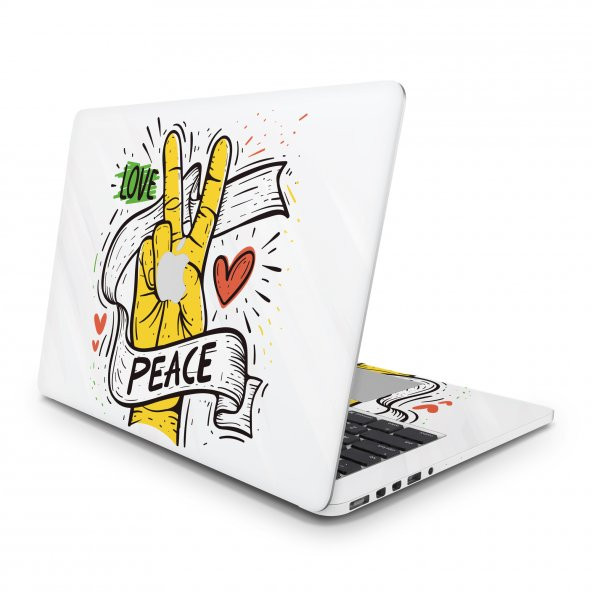 Sticker Master Love Peace Tüm Cilt For Apple MacBook Air 13.3-inch 2017
