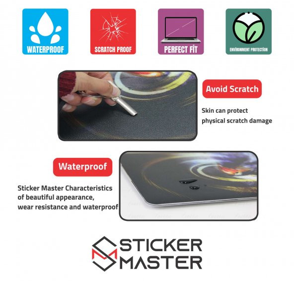 Sticker Master Abstract Artistic Tüm Cilt For Apple - 5