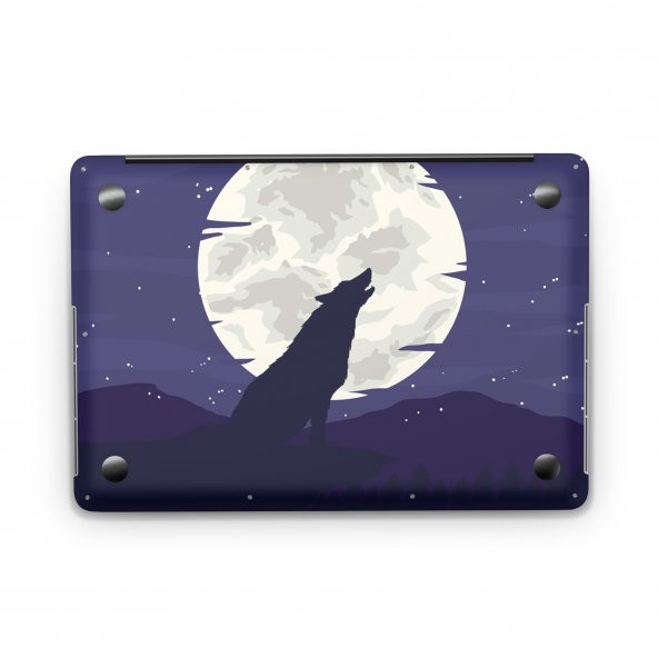 Sticker Master Wolf And Moon Tüm Cilt For Apple MacBook Air 13.3-inch 2017 - 3